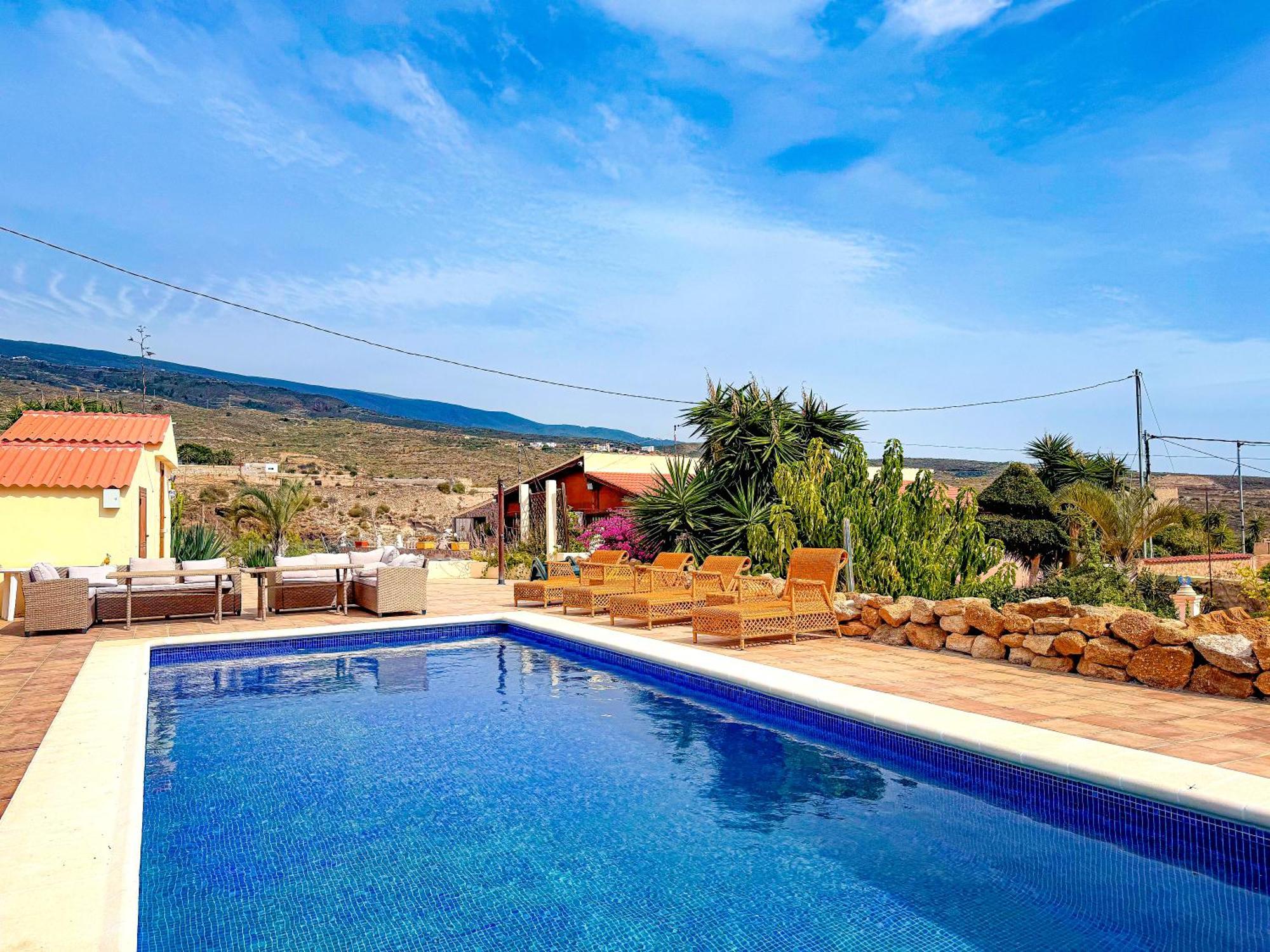 Exquisite Rural House With Garden, Pool And Sea Views Villa Arico Viejo ภายนอก รูปภาพ